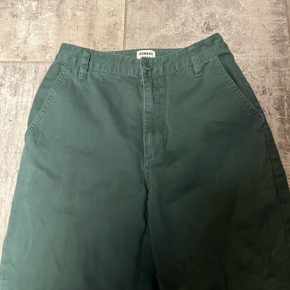 Aritzia - Sunday Best green wide leg pants size 0 - Picture 3 of 7